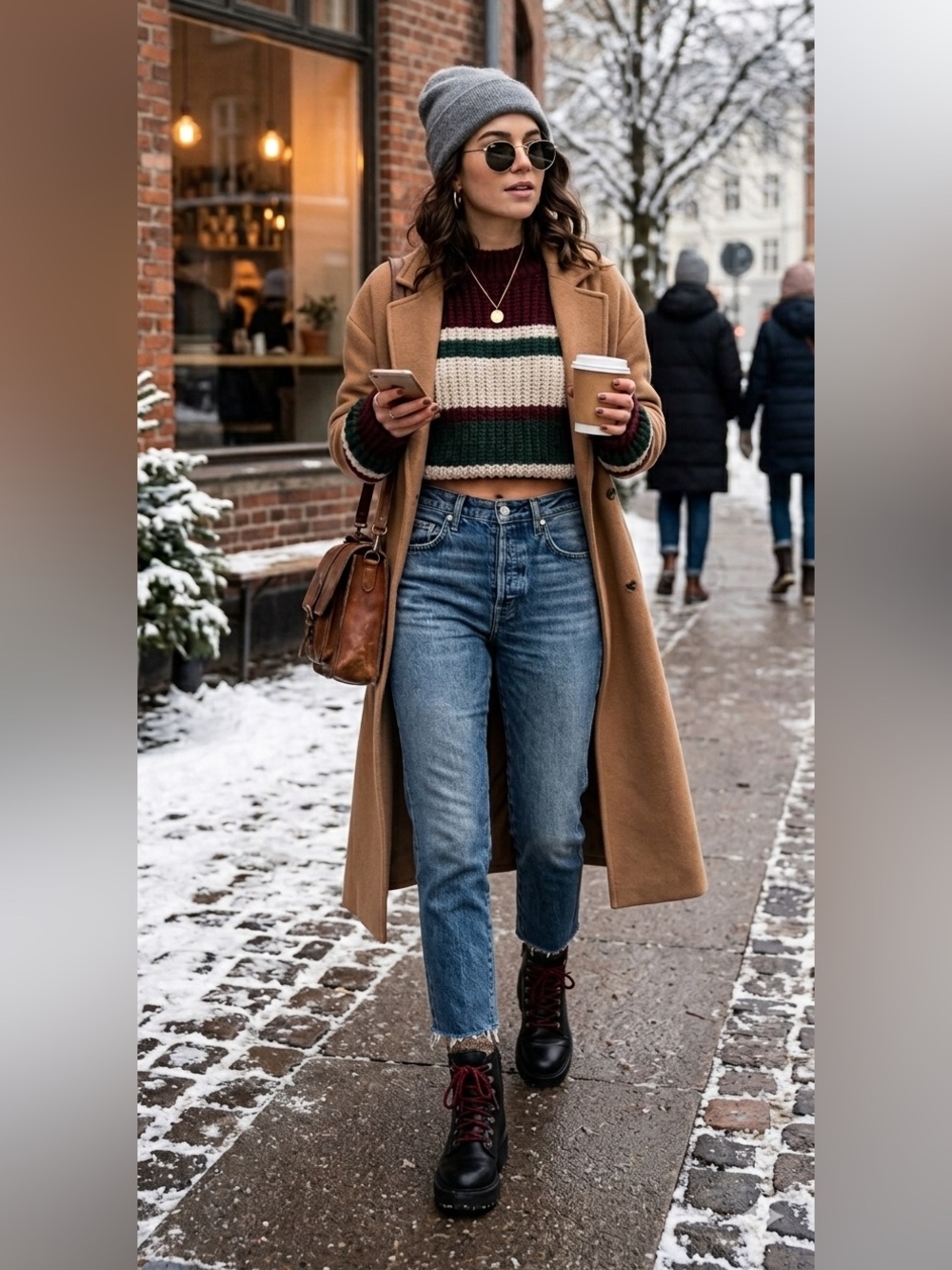 AMO Cropped Blue Jeans